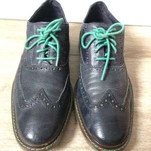 Blazer Blue Colton Wingtip Oxford. With additional navy laces.